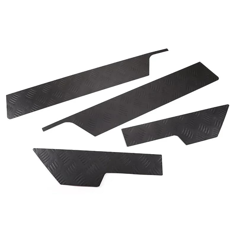 Protection de porte de voiture en acier inoxydable, panneau de protection anti-rika, garniture de co
