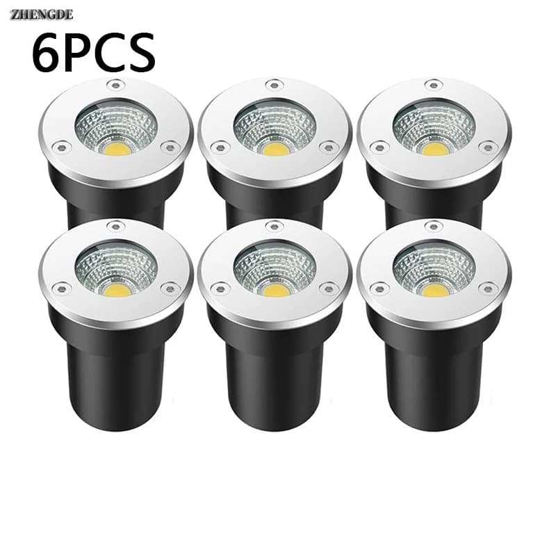 6 pièces éclairage de jardin extérieur IP67 LED étanche lumière souterraine 5W10W15W lumière enterré