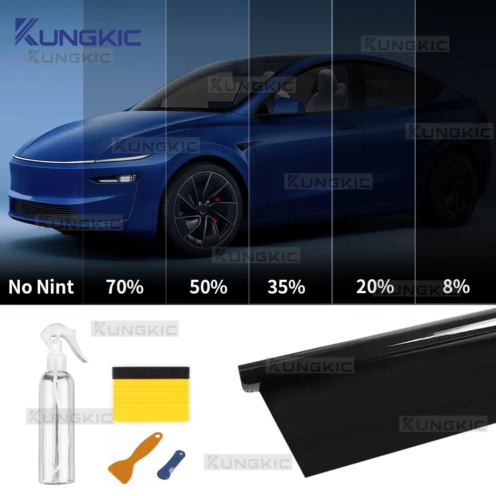 Film de teinte pour vitres de voiture, protecteur UV solaire d'été, Film de teinte pour vitres de vo