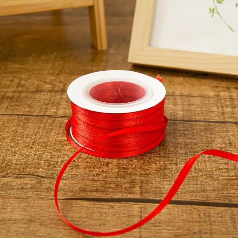 Ruban de ballon fin 3MM, 1 rouleau, corde colorée double face, pour décoration de fête, cartes, cade