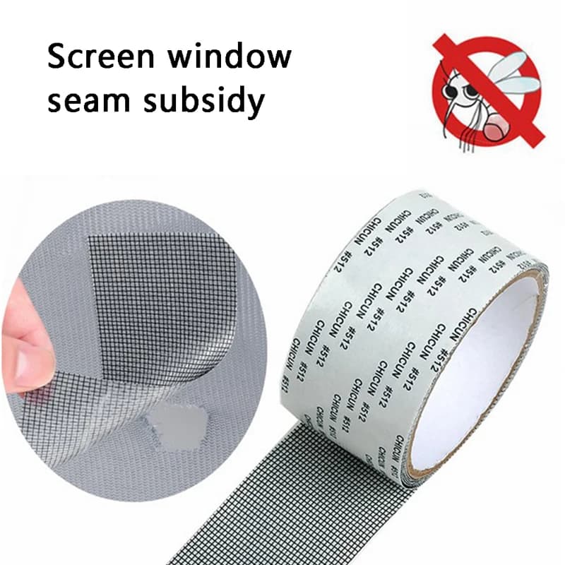 Fenêtre moustiquaire réparation bande auto-adhésive Anti-moustique porte moustiquaires bricolage sans coupe mouche