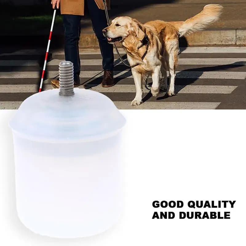 1 pièce Tête de protection réglable pour canne de marche pour aveugles, pour usage quotidien