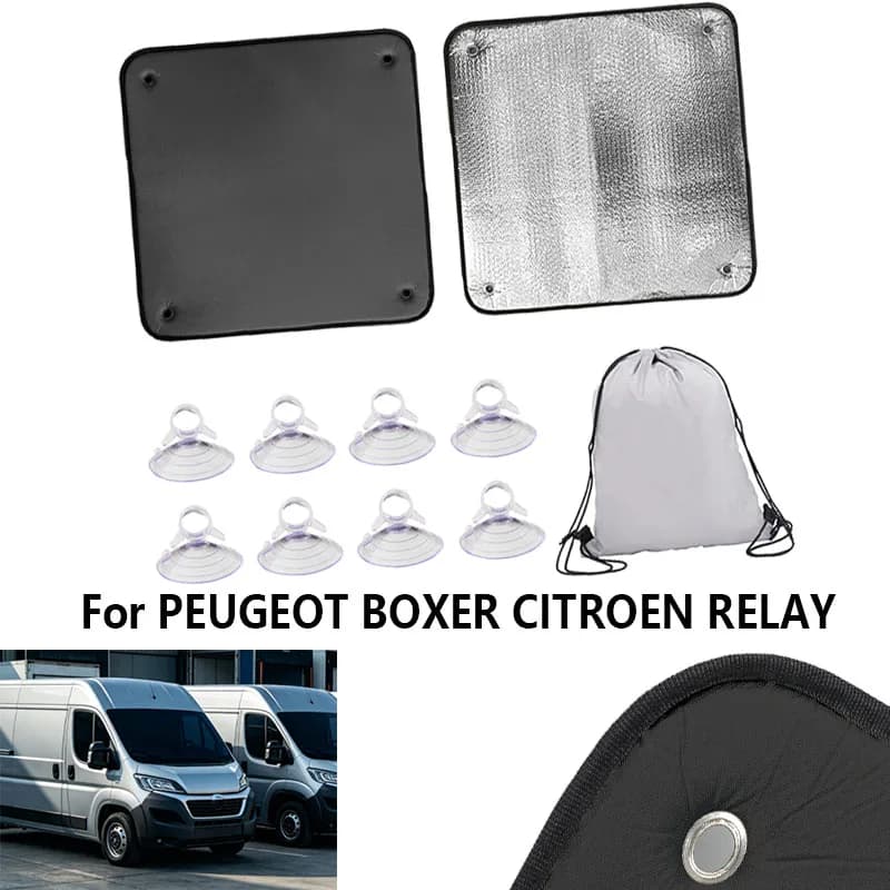 Stores thermiques pour fenêtres FIAT DUCATO BARN DOOR, 2X épais, isolés, occultants pour PEUGEOT BOX