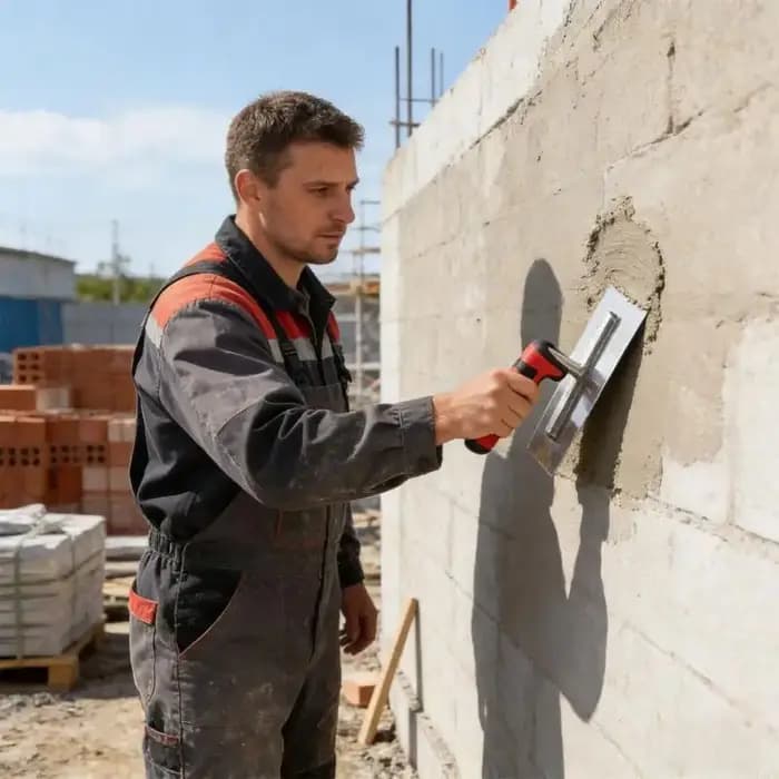 Truelle à plâtre P9FB, pour murs épaissis, pour travailleurs portables, revêtement