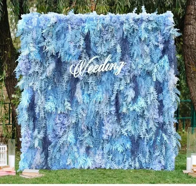HMEOT H8055 Mur de fleurs artificielles en tissu enroulable
