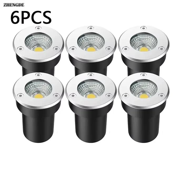6 pièces éclairage de jardin extérieur IP67 LED étanche lumière souterraine 5W10W15W lumière enterré