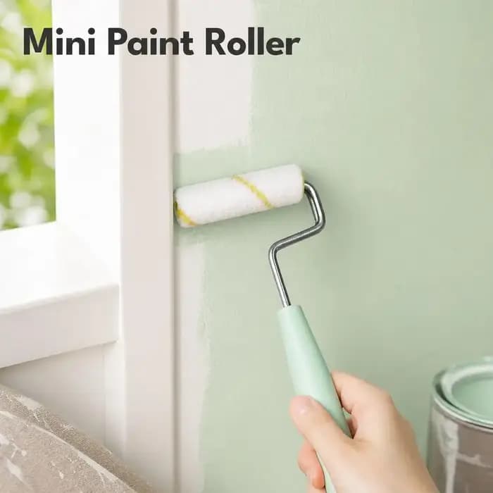 1 ensemble de rouleaux à peinture murale à poils denses, rouleau à peinture au latex avec rouleaux de 4 pouces pour peindre les murs, les armoires, les portes, les clôtures
