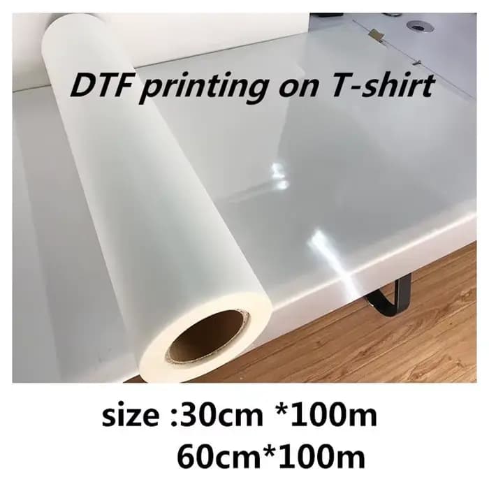 Rouleaux de Film PET DTF 21/30/33/43/60cm x 100m, bonne qualité, pour transfert de chaleur de T-shir