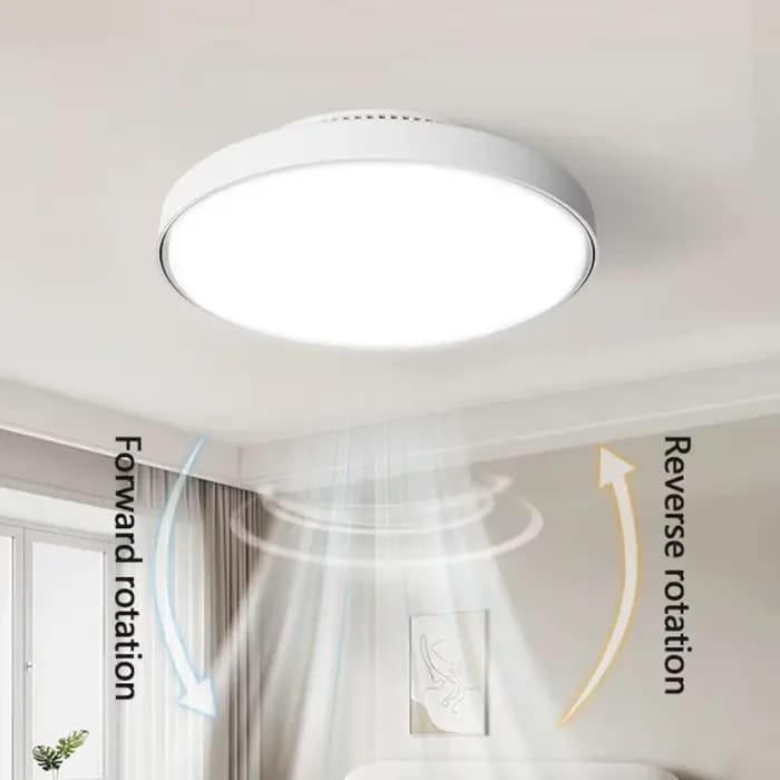 Lampe de ventilateur de plafond LED avec conception moderne sans lame, vent silencieux et fort, télé