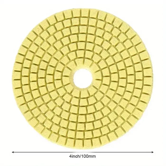 Ensemble de tampons de polissage 4 ", 100mm, 8 pièces, utilisation humide et sèche, pour granit, bét