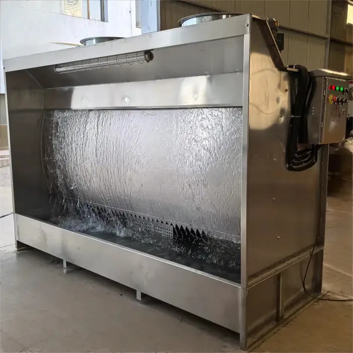 Cabine de peinture à rideau d'eau pour la protection de l'environnement, équipement de purification
