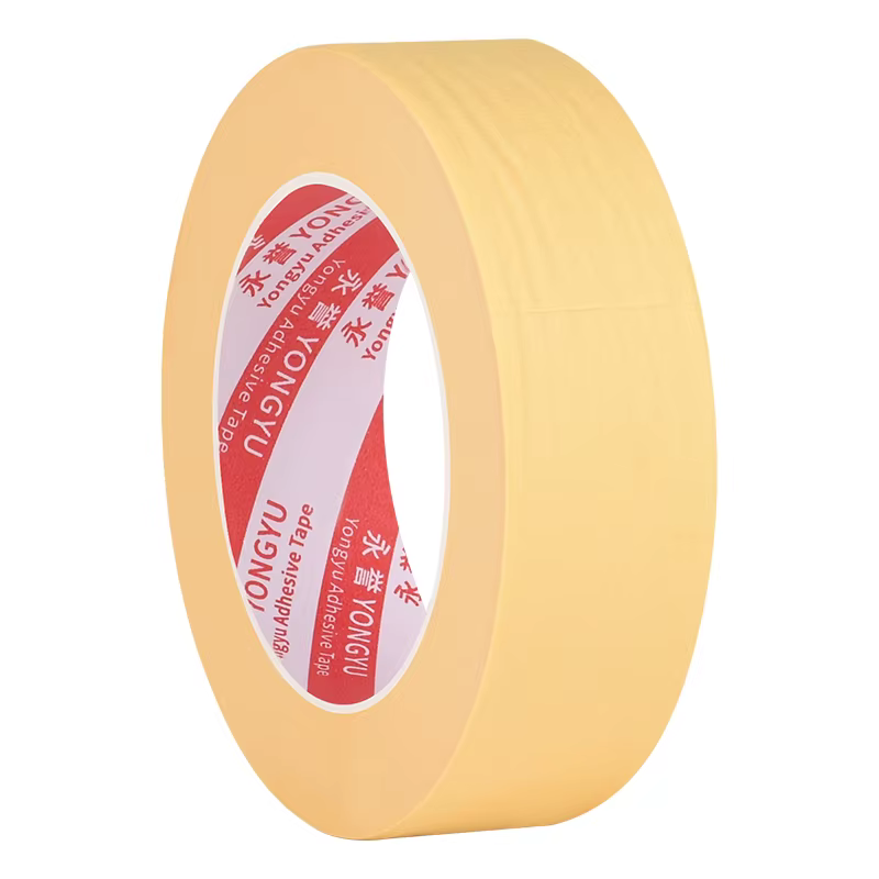 Ruban adhésif en papier crêpe 50M, Protection pour peinture de voiture, sans résidus de colle, ruban