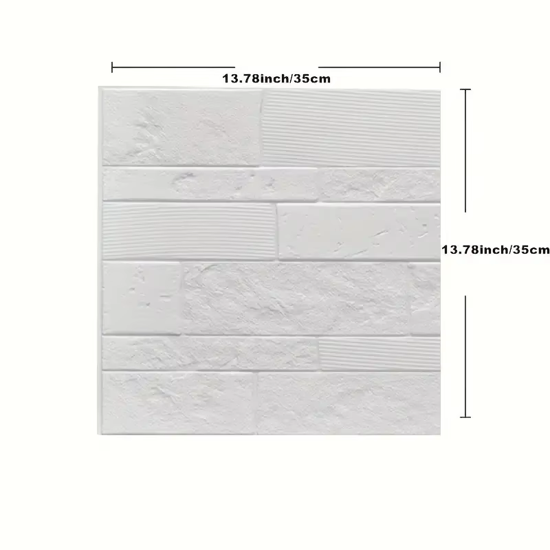 Papier peint imperméable en PVC 3D blanc, autocollant mural adapté au salon, chambre à coucher et au