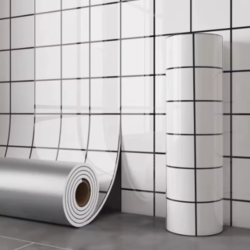 1 rouleau d'autocollant mural en marbre, papier peint imperméable et anti-salissure, auto-adhésif, p
