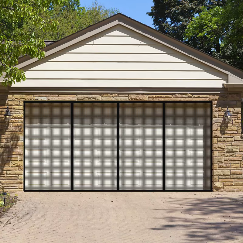 Rideau de porte de Garage magnétique de grande taille, moustiquaire de taille personnalisée, écran a