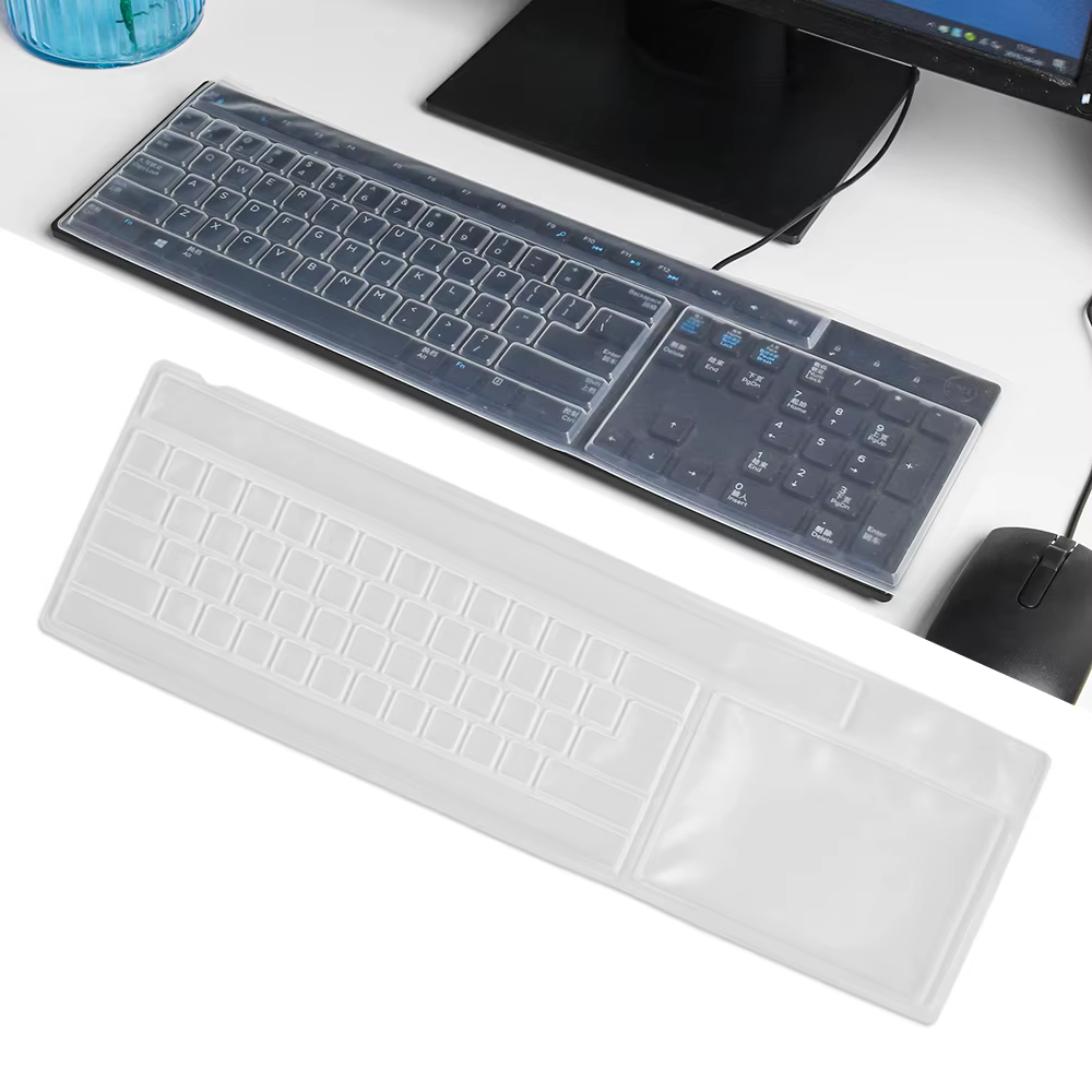 Film de protection universel anti-poussière pour clavier d'ordinateur de bureau, 1 pièce