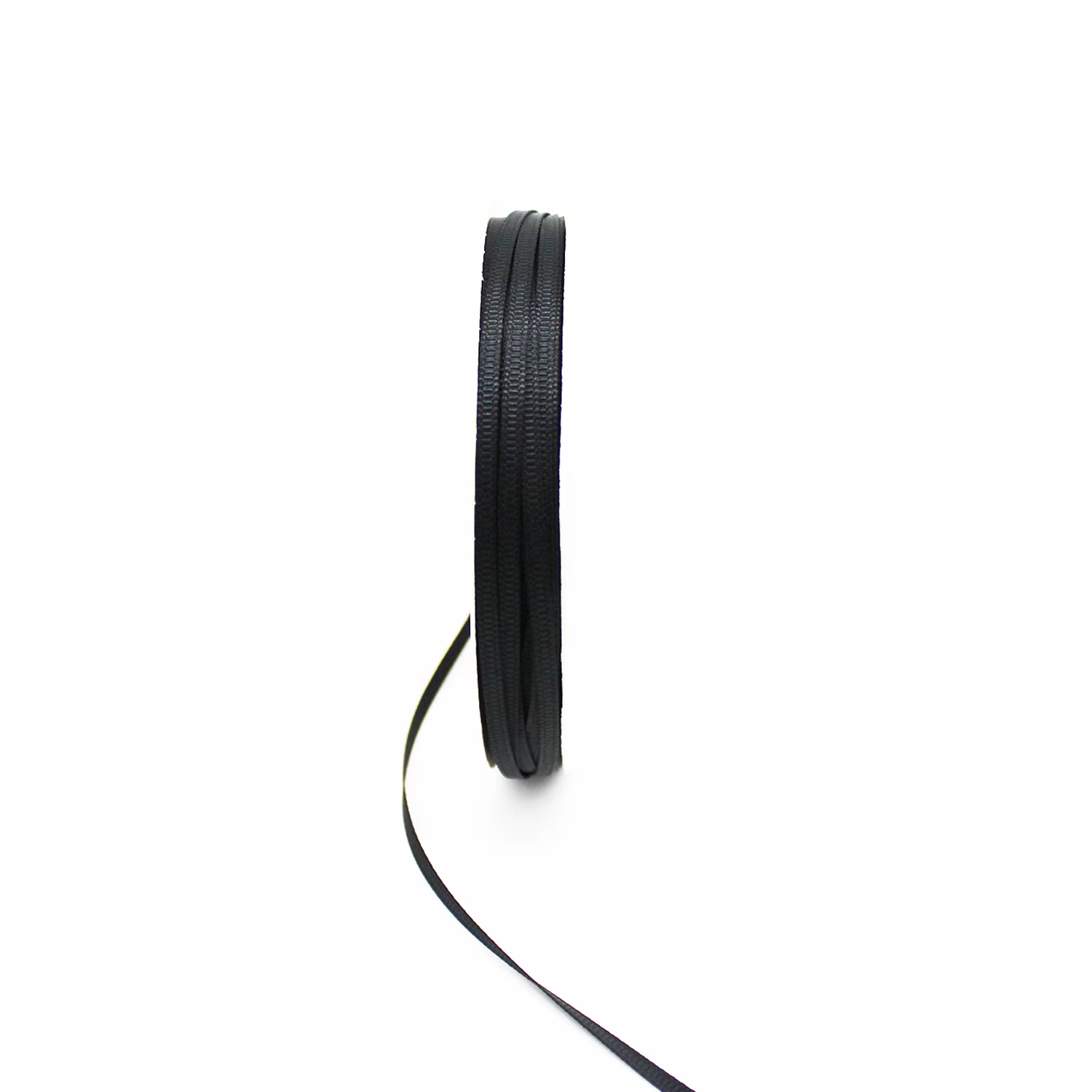 Ruban gros-grain en Polyester de couleur noire, 1/8 pouces, 3 MM, pour la maison, mariage, cadeau fa