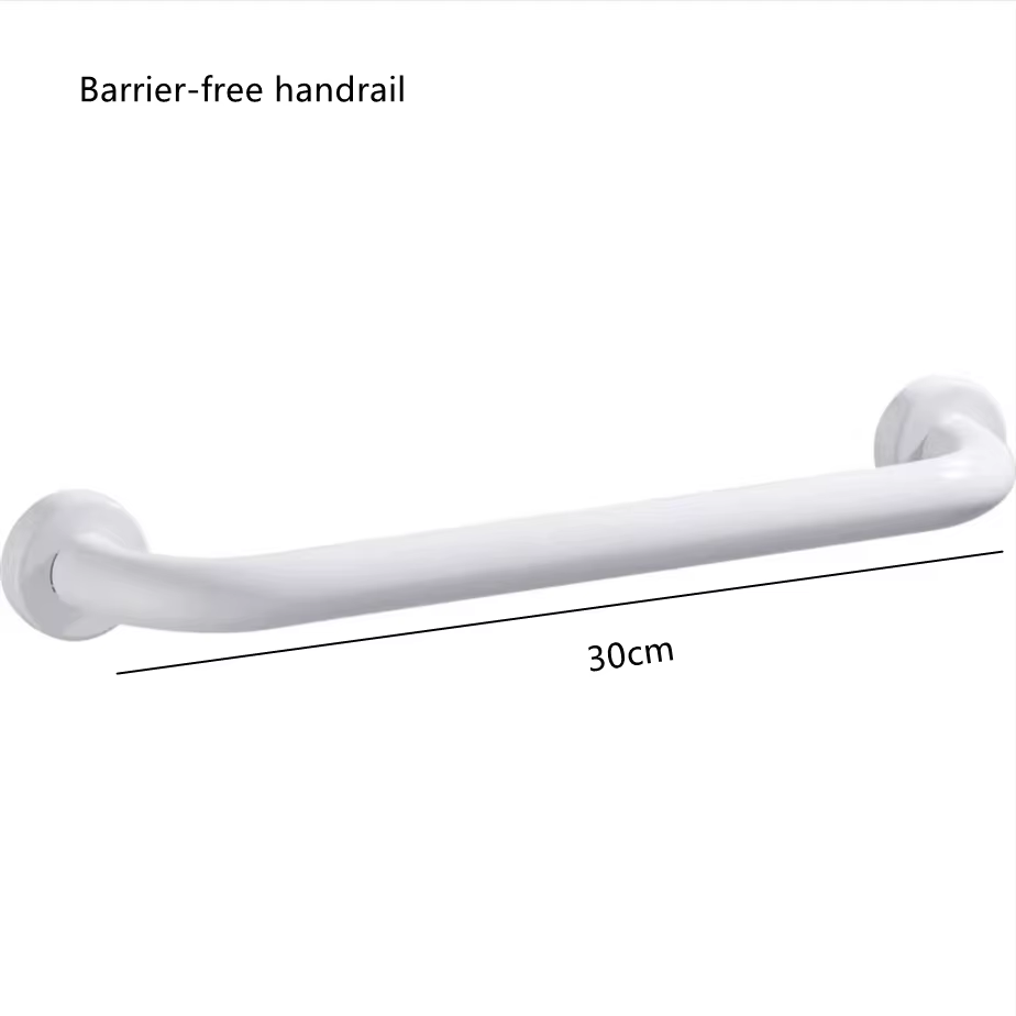 Barre d'appui antidérapante en aluminium noir/blanc pour salle de bain, escalier, baignoire – Poigné