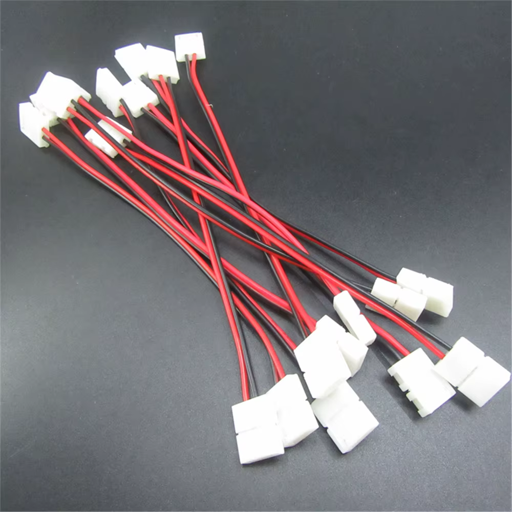 Connecteur de bande LED 8mm 2 broches 2 avec connecteur de soudage sans fil pour bande LED 3528/2835