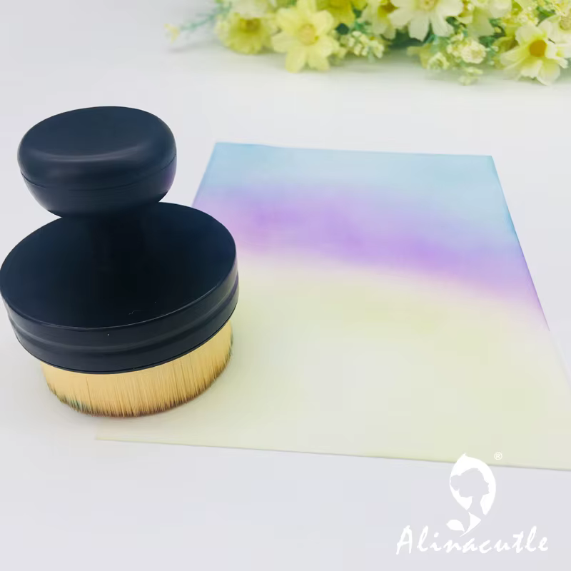 Outils de mélange pinceau dessin pinceau de peinture pinceaux de maquillage Kit plat pinceaux de pei