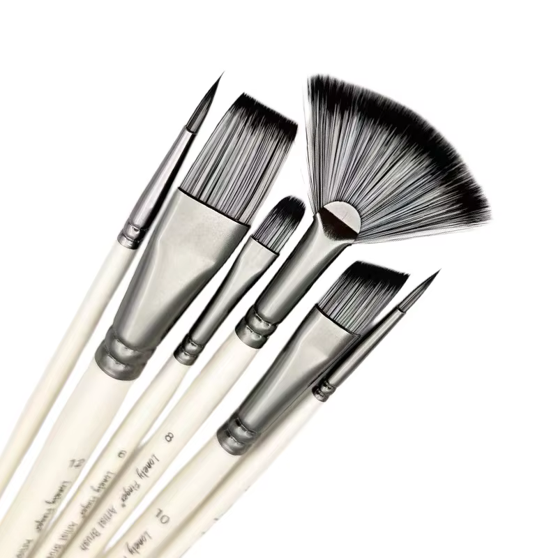 Ensemble de pinceaux à peinture, pinceaux d'artiste pour la peinture, poils en Nylon de qualité supé