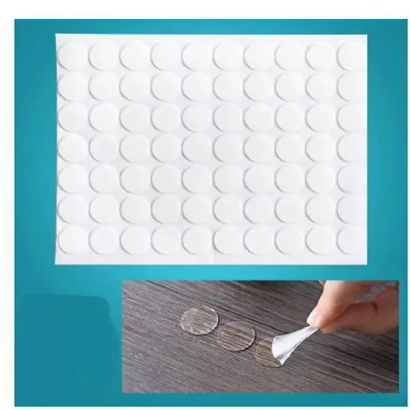70 pièces/ensemble Silicone Double face Fex Scotch ruban adhésif adhésif rond colle sans couture san