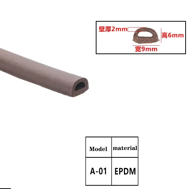 Bande d'étanchéité auto-adhésive EPDM pour portes et fenêtres, insonorisation, évitement des collisi