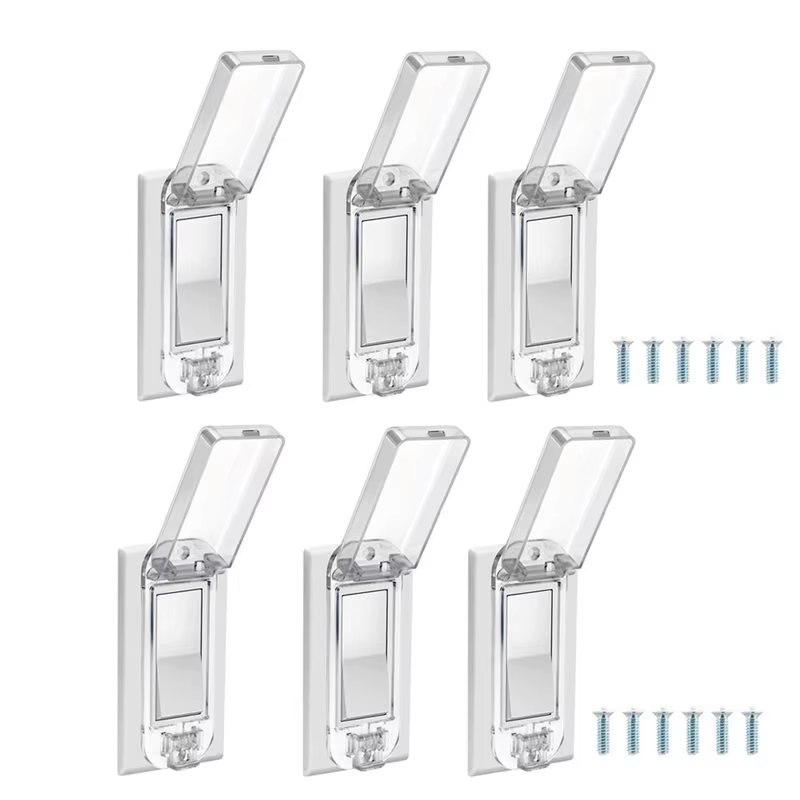 BSEVB-Baby Proof Wall Switch Cover Guard 6 protections pour interrupteurs à bascule, protection pour