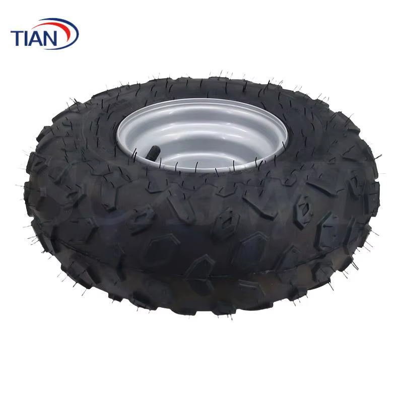 Roues ATV de 6 pouces de haute qualité avec pneus 145/70-6, adaptées aux jantes en fer de 6 pouces p