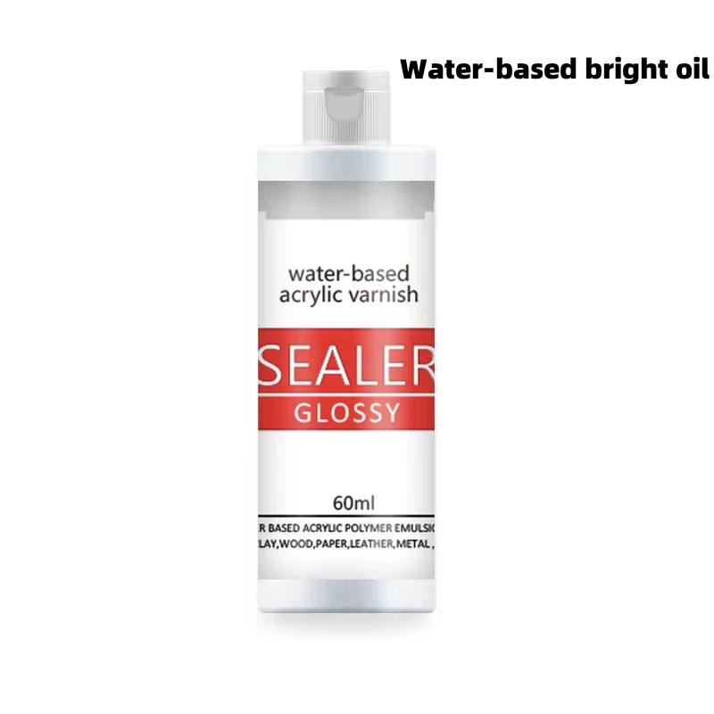 Revêtement de finition d'huile à base d'eau, mat brillant, 20/60ml, pour pierre, argile, résine, boi