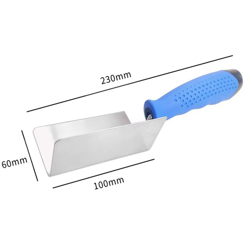 BSEVB - Ensemble de truelles d'angle en acier inoxydable pour le plâtrage - Outils de lissage à doub