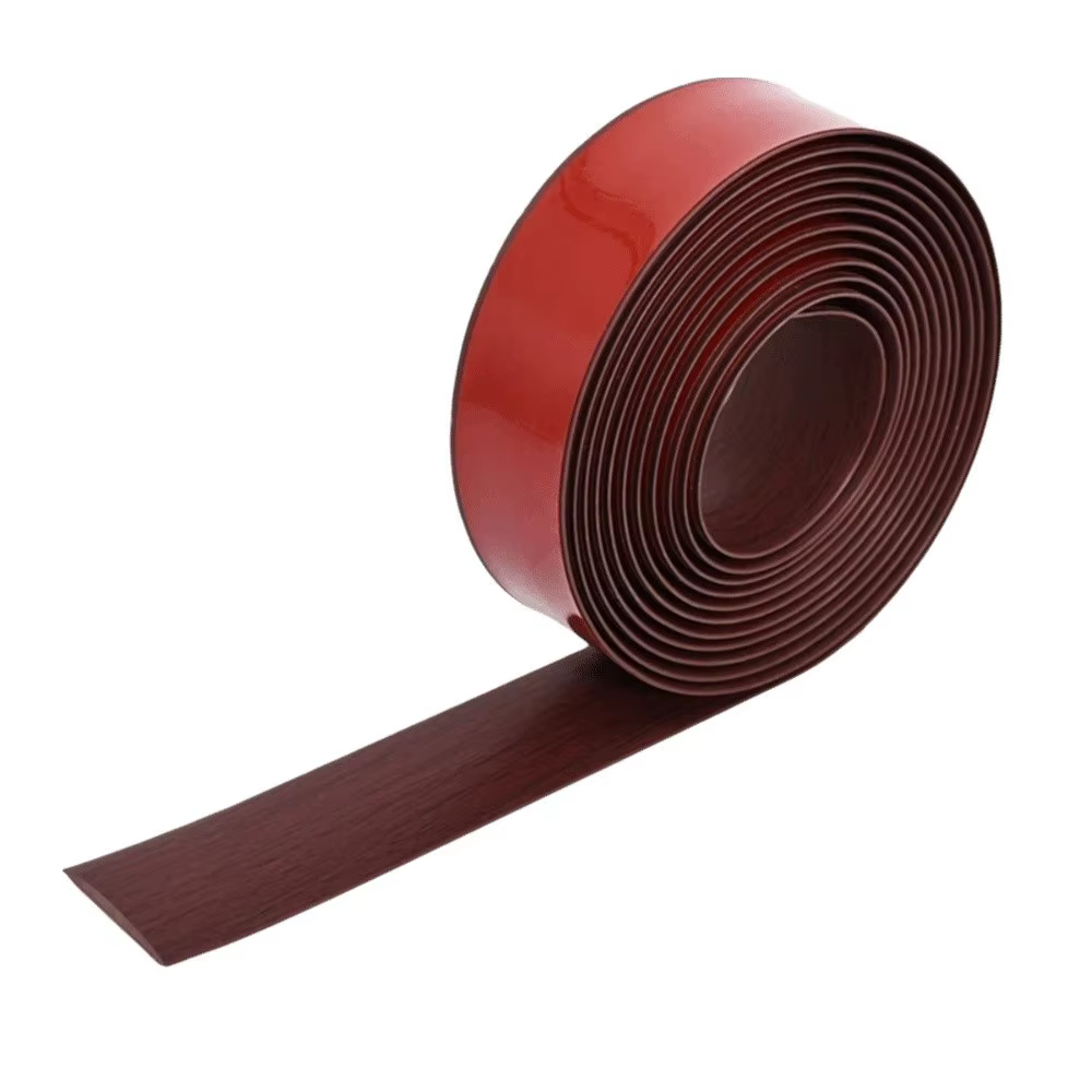 Bande de transition pour sol auto-adhésive imitation bois, matériau PVC, joint de porte anti-insecte
