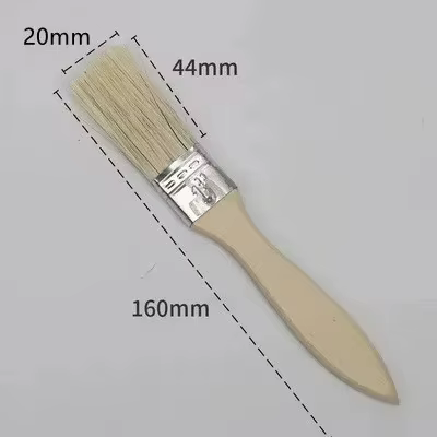 Pinceaux à manche (lot de 4) adaptés à l'art, aux travaux manuels, au plâtrage, à la peinture, à l'a