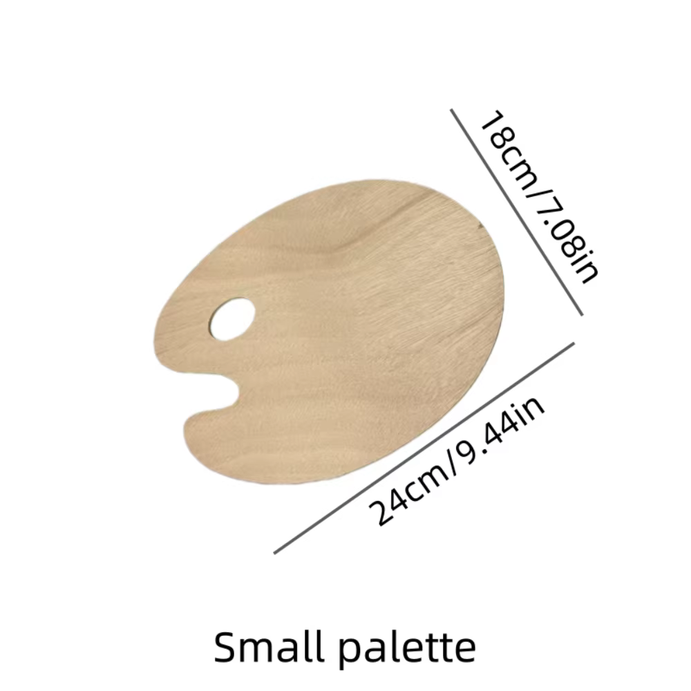 Ensemble de 13 pinceaux en bois, kit de démarrage pour peinture à l'huile et à l'aquarelle avec pale