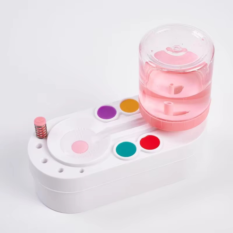 Pinceau à peinture dispositif de nettoyage Cycle Ellipse vert rose épurateur bricolage peinture à l'