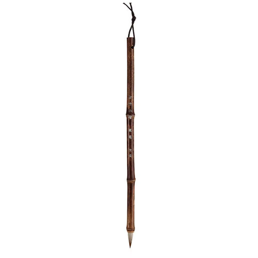 Bambou loup cheveux dessin cruciforme étudiant artiste chinois pinceaux Script écriture brosse calli