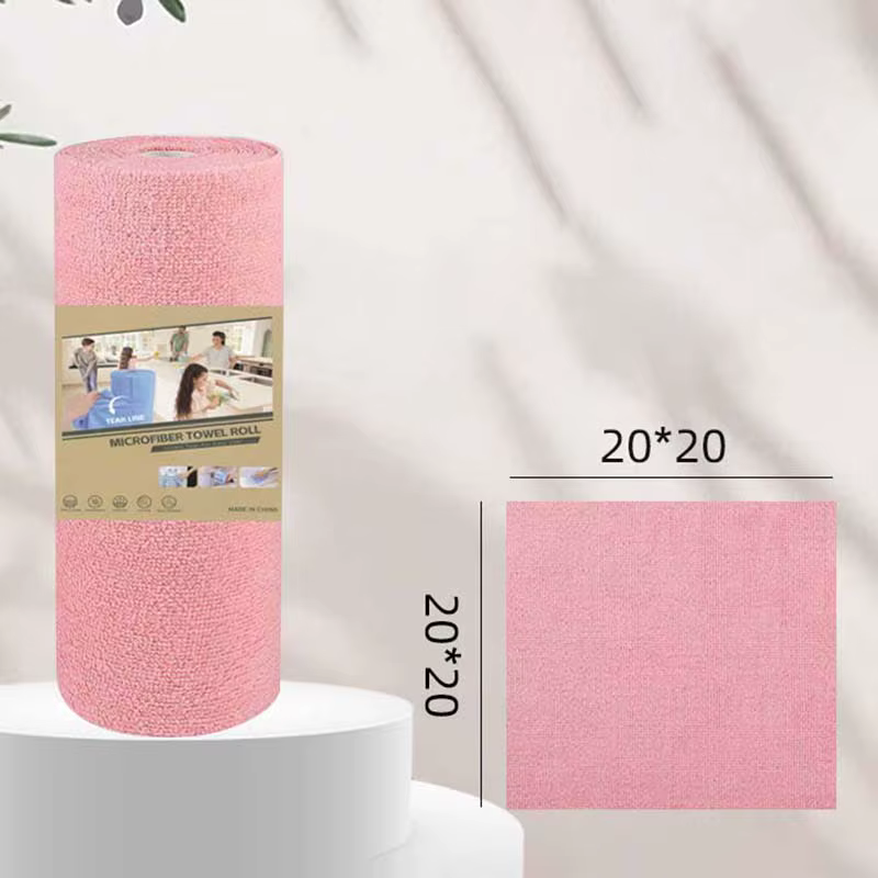 Rouleau de chiffons de nettoyage en microfibre détachables, torchons de cuisine super absorbants à s