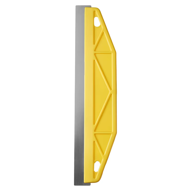 Bouclier de peinture jaune professionnel de 12 pouces : poignée ergonomique pour une coupe et un bor