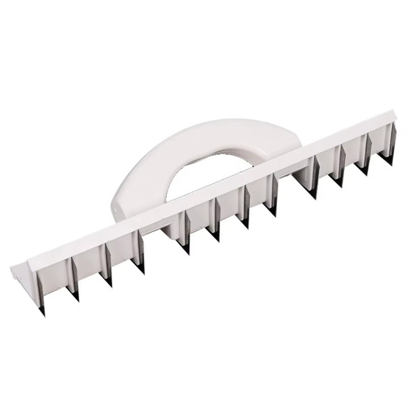 Grattoir à mastic en acier inoxydable pour coin extérieur, dent en dents de scie, truelle, maçon de