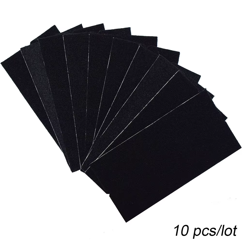 Rouleau de feutre en tissu noir avec colle auto-adhésive, 1m/rouleau, pour grattoir d'enveloppe de v