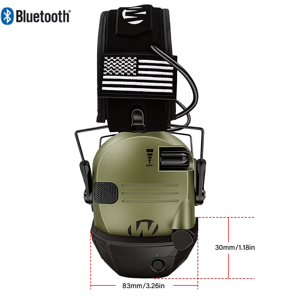 Protège-oreilles électroniques Bluetooth pour le tir, protection auditive, réduction du bruit, ampli