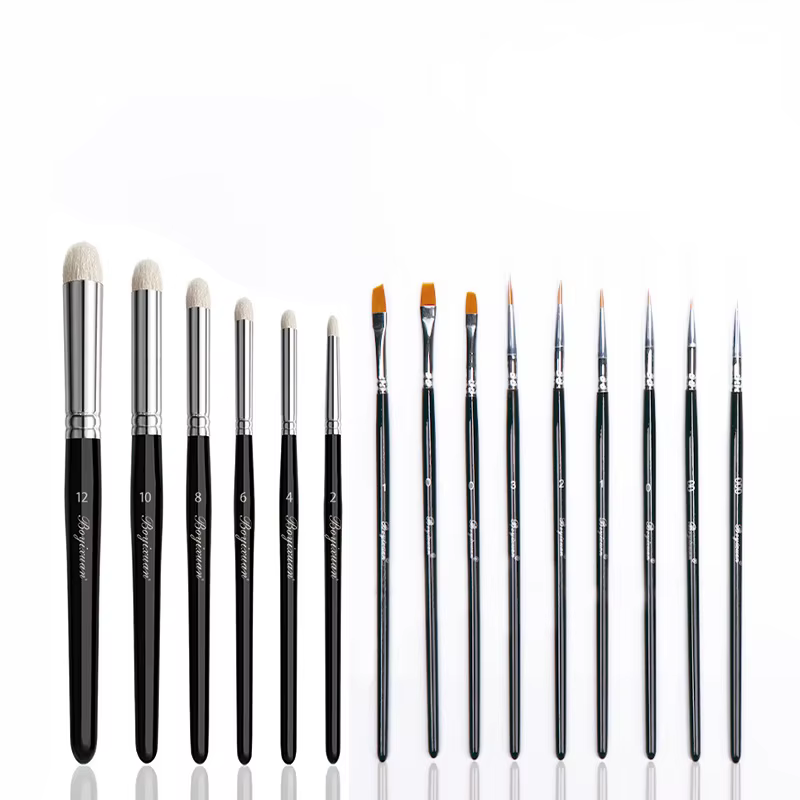Ensemble de pinceaux modélisme, pinceaux professionnels pour peinture sèche et pinceaux miniatures e