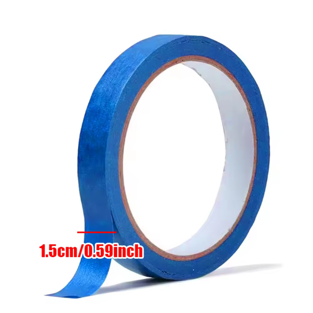 Ruban de masquage bleu 20m, ruban auto-adhésif de scellage inscriptible pour peinture artistique, cr