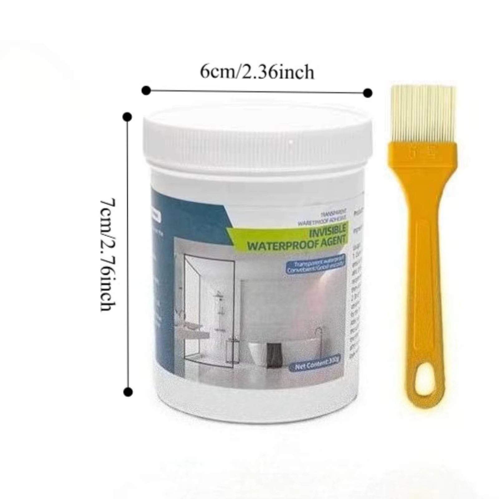 Agent de revêtement transparent imperméable, 100 grammes d'agent anti-fuite super résistant, agent i