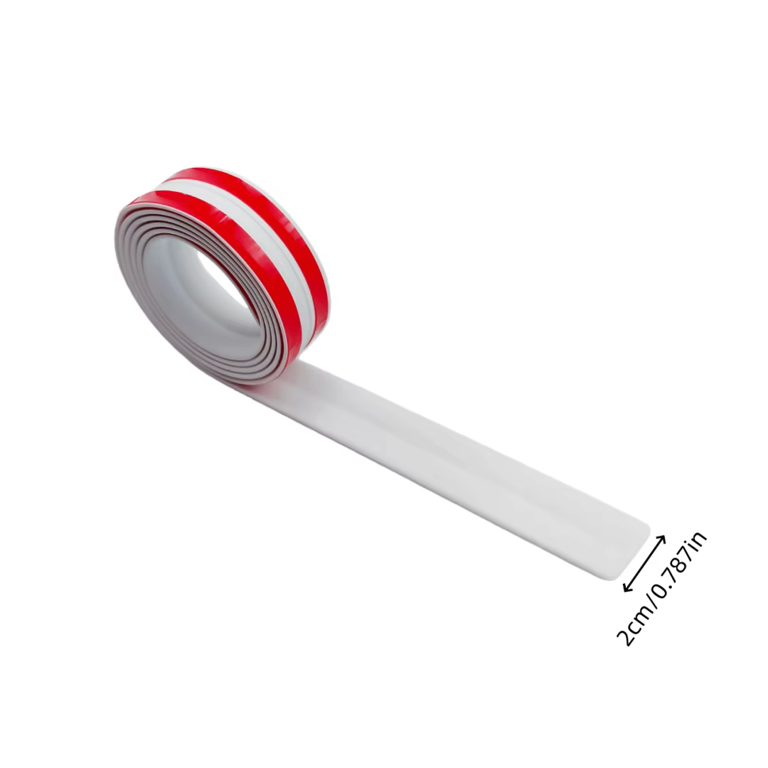 1 pièce de protection d'angle mural auto-adhésive flexible de 3 mètres x 2 cm, moulure décorative à 