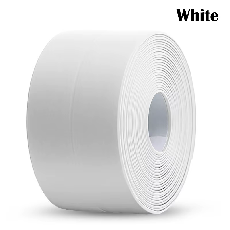 Ruban d'étanchéité étanche en PVC, pour salle de bains, toilettes, calfeutrage, évier de cuisine, co