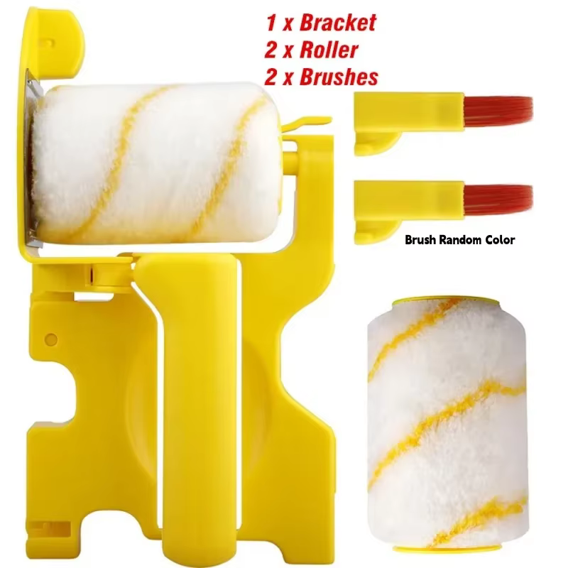 Ensemble de pinceaux d'angle à rouleau de pinceaux à peinture multifonctions, usage domestique, déco