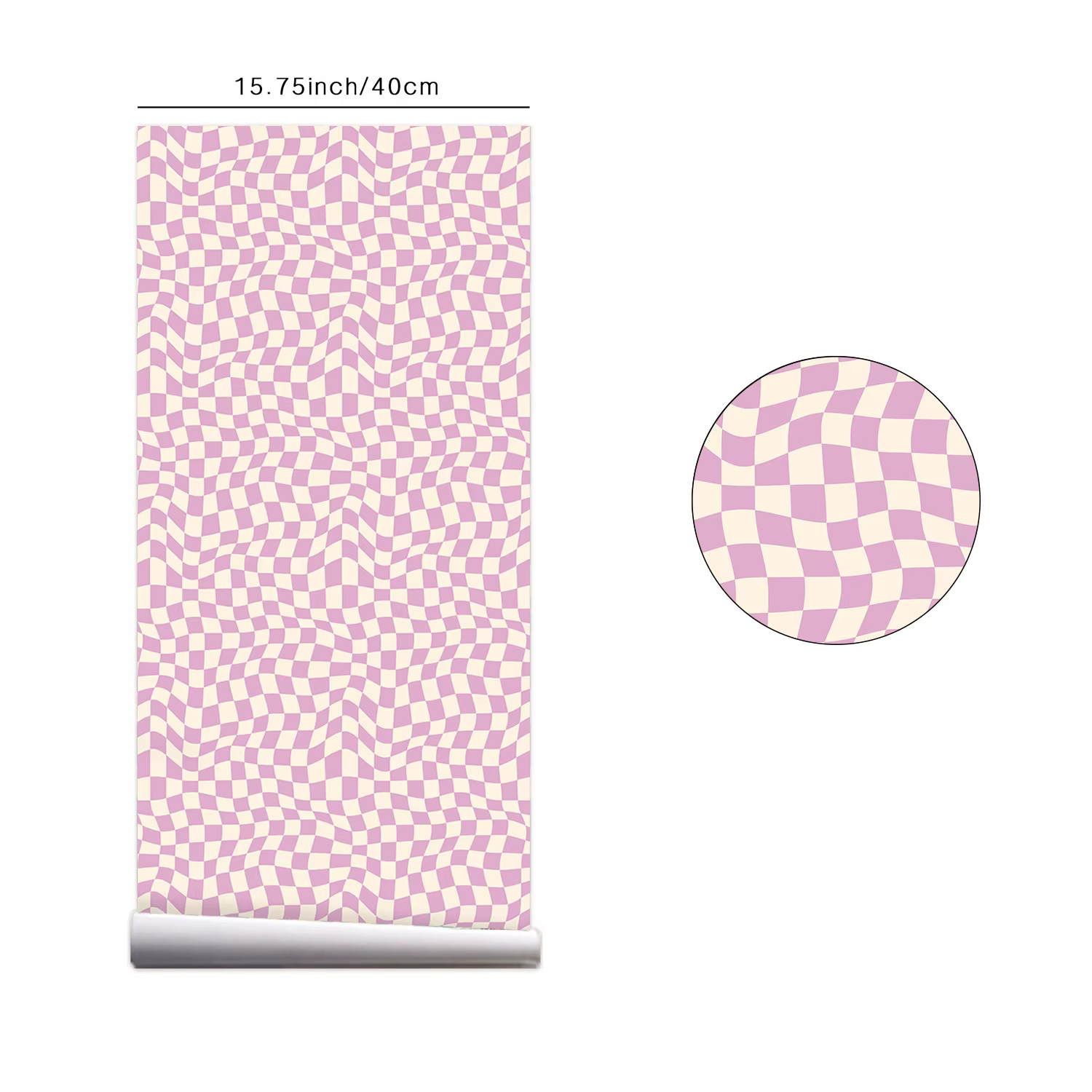 Papier peint texturé en damier pour la décoration intérieure, autocollants de meubles classiques, au