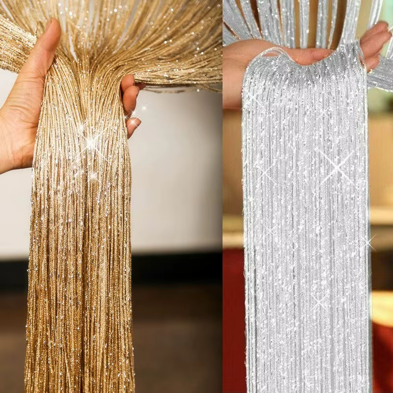 100x200 cm porte fenêtres suspendus perles décors rideau chaîne été mouche insectes écran gland pann