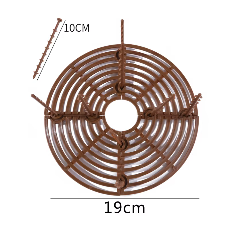 Protecteur de sol pour Pot de plantes, 1 pièce, avec clous, grille de Pot de plantes, couverture de 